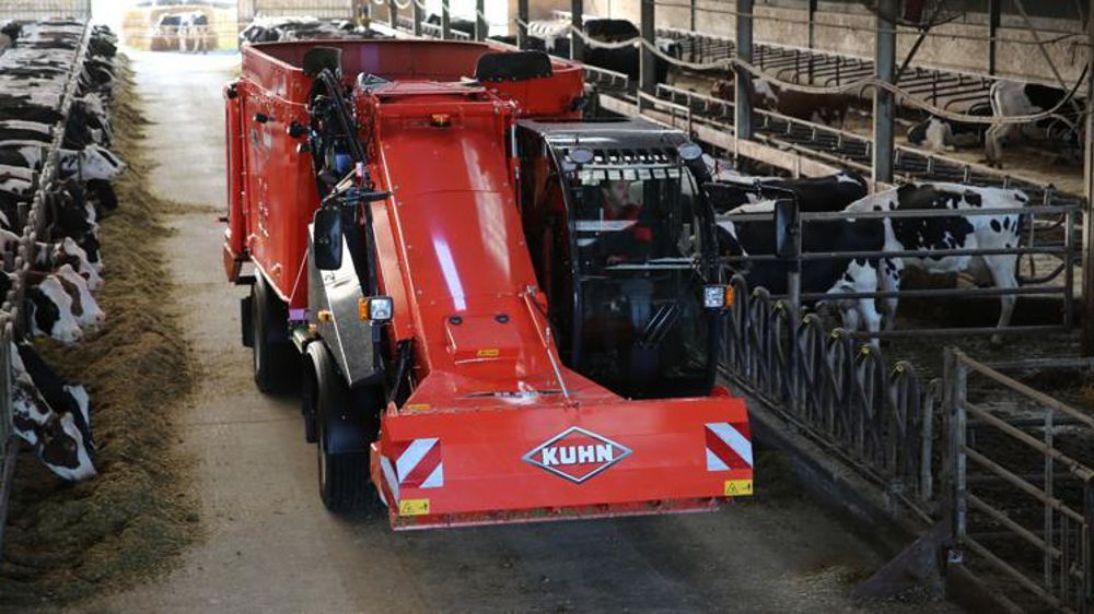 La gamme de mélangeuses automotrices SPW Intense va bénéficier des fonctions liées à la connectivité Kuhn Connect. © Kuhn